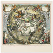 Southern celestial hemisphere with star constellations by Andreas Cellarius.
