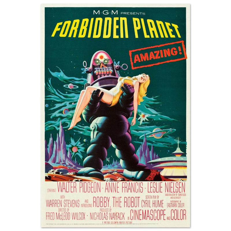Forbidden Planet movie poster.