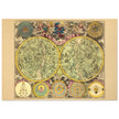 Planisphaerium Coeleste Celestial chart by Melchior Rein. Old vintage celestial atlas map.