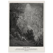 Gustave Dore The Bible engraving print . Jacob's dream.