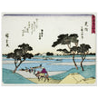 Mitsuke: Ferries Crossing the Tenryu River by Utagawa Hiroshige