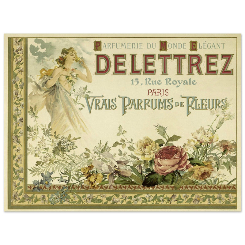 Delettrez french perfumery vintage art nouveau advertising.