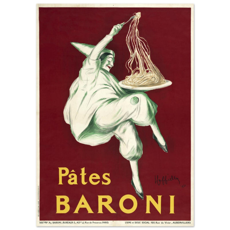 Pates Baroni advertisng poster by Leonetto Cappiello.
