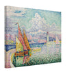Paul Signac Le Musior (Port d'Antibes) Pierhead painting