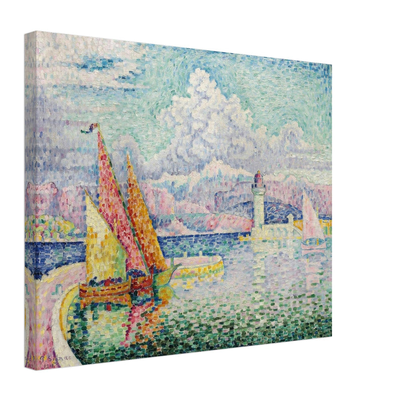 Paul Signac Le Musior (Port d'Antibes) Pierhead painting