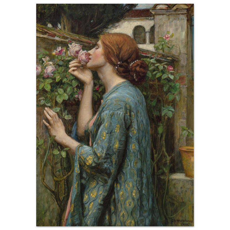 John William Waterhouse painting The Soul of the Rose