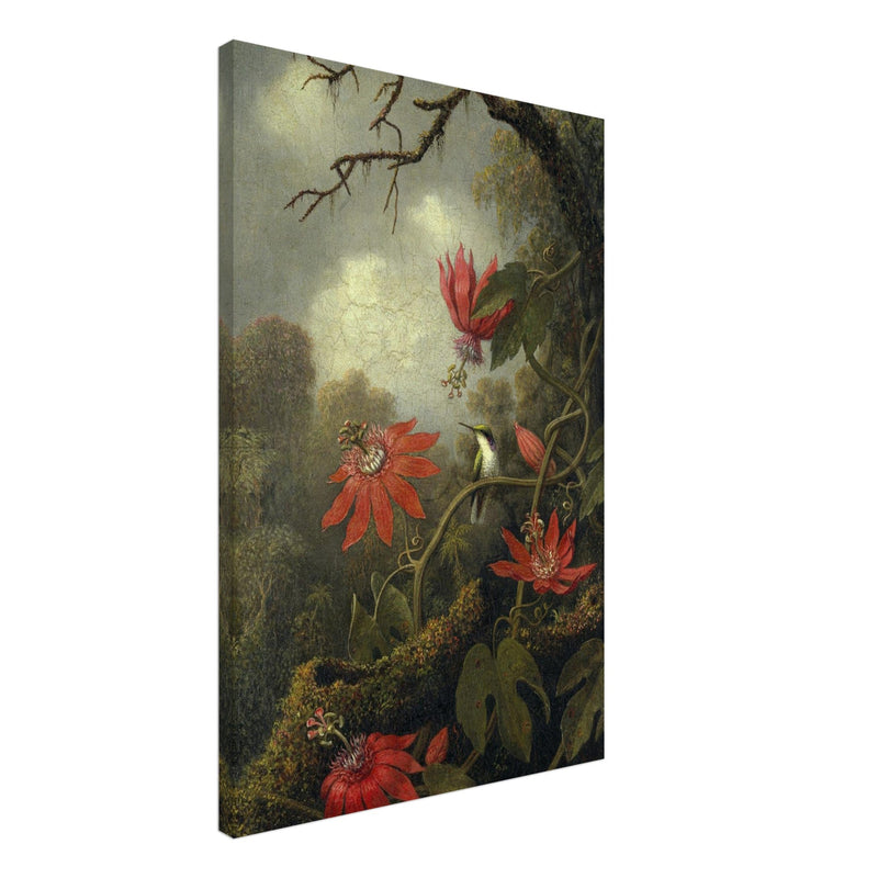 Hummingbird and Passionflowers by Martin Johnson Heade