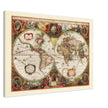 Ancient old world map by Hendrik Hondius