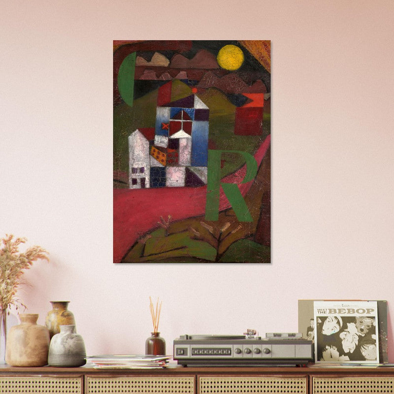 Paul Klee Villa painting.  and redesigned artwork