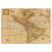 Ancient map of America. "Americae Descriptio Nova" by Philip Chetwind