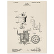 Carbureter vintage patent illustration by John Ford.