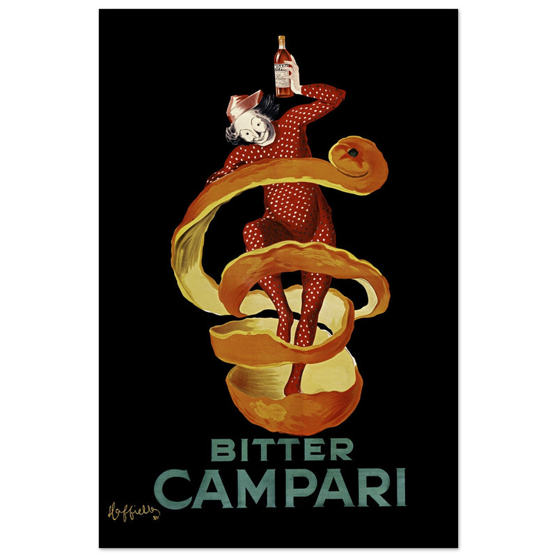 Leonardo Cappiello Bitter Campari master artwork. Vintage retro poster .