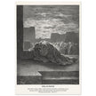 Gustave Dore The Bible engraving print . Ezra in prayer illustration .