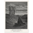 Gustave Dore The Bible engraving print . Abraham and the three Angels .