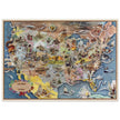United States historic map of historical events by Aaron Bohrod
