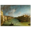 Venice Italy old painting by Canaletto. The Grand Canal from Palazzo Balbi towards the Rialto.