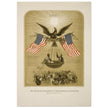 The American Declaration of Independence illustrated in 1861.  reproduction