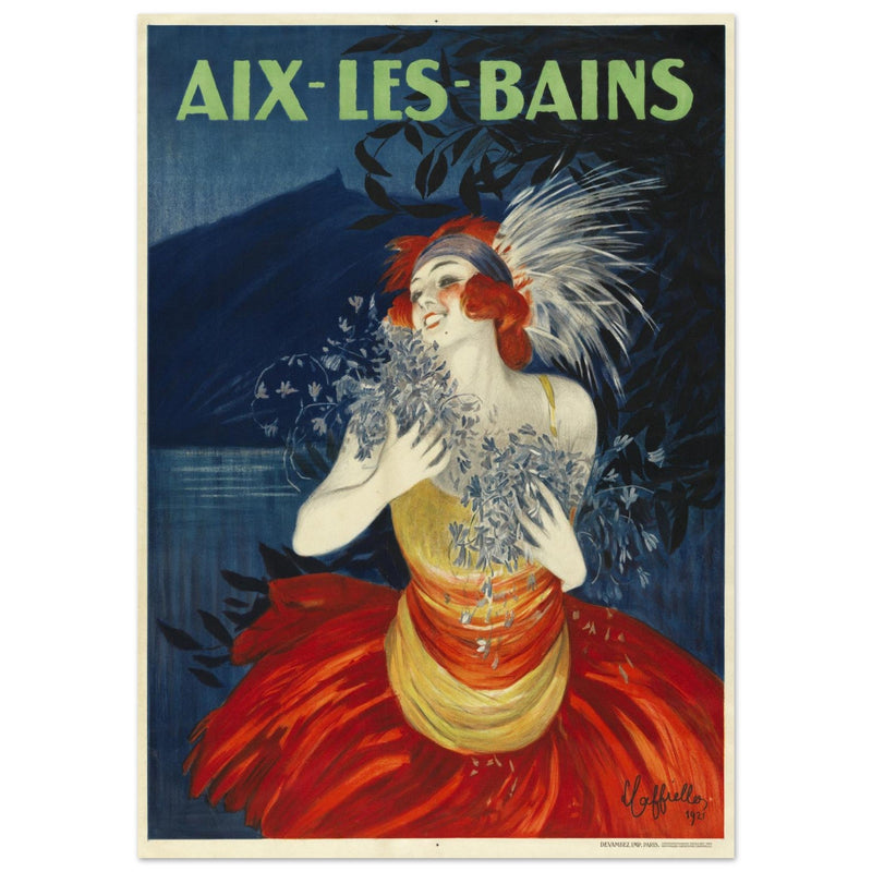 Aix Les Bains advertising vintage poster created by Leonetto Cappiello.