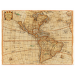 Ancient map of America. "Americae Descriptio Nova" by Philip Chetwind