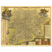 Antique city map of Rome in Italy XVIII Century by Johan Baptiste Homann.