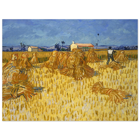 Corn Harvest in Provence by Vincent Van Gogh