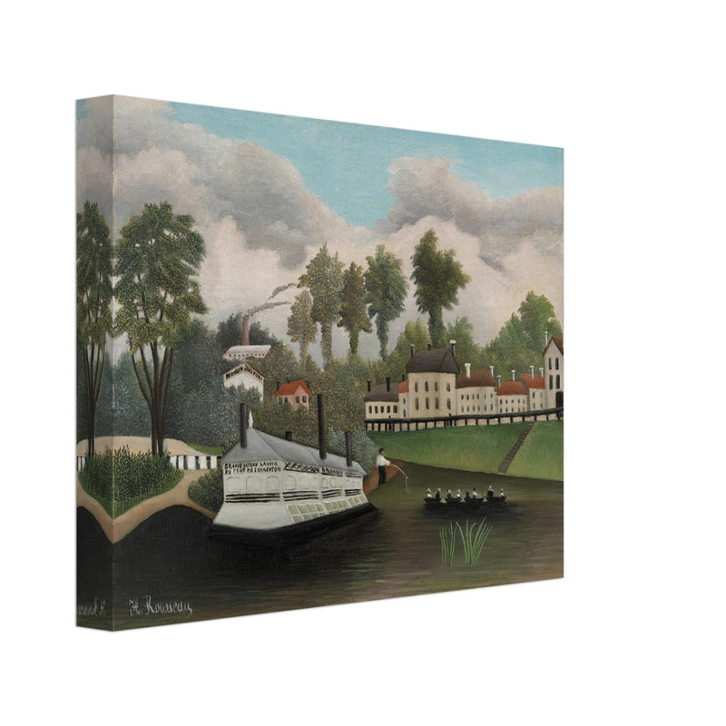 Henri Rousseau The Great Laundry Boat at Charenton Bridge painting