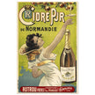 Cidre Pur vintage cider drink advertising.