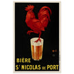 Biere St Nicolas de Port advertising vintage poster by Marcellin Auzolle.