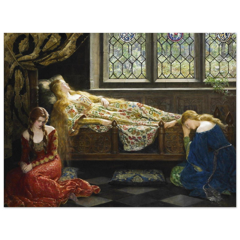 The Sleeping Beauty painting by John Collier.