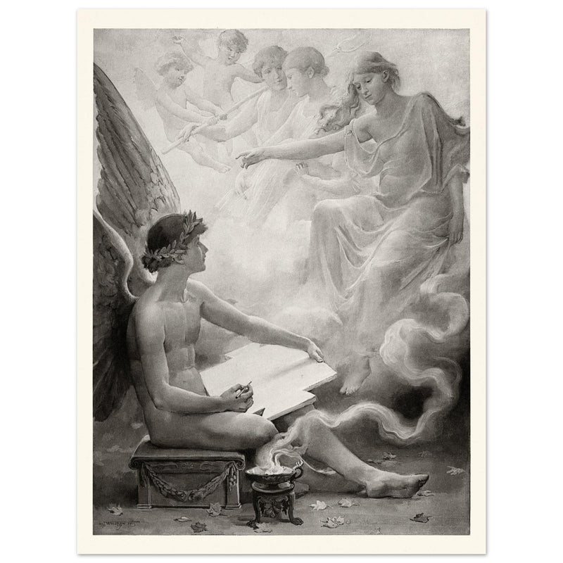 Fancy  Vintage print by Will Hicok Low, illustration for John Keats’ Odes and Sonnets (1887)