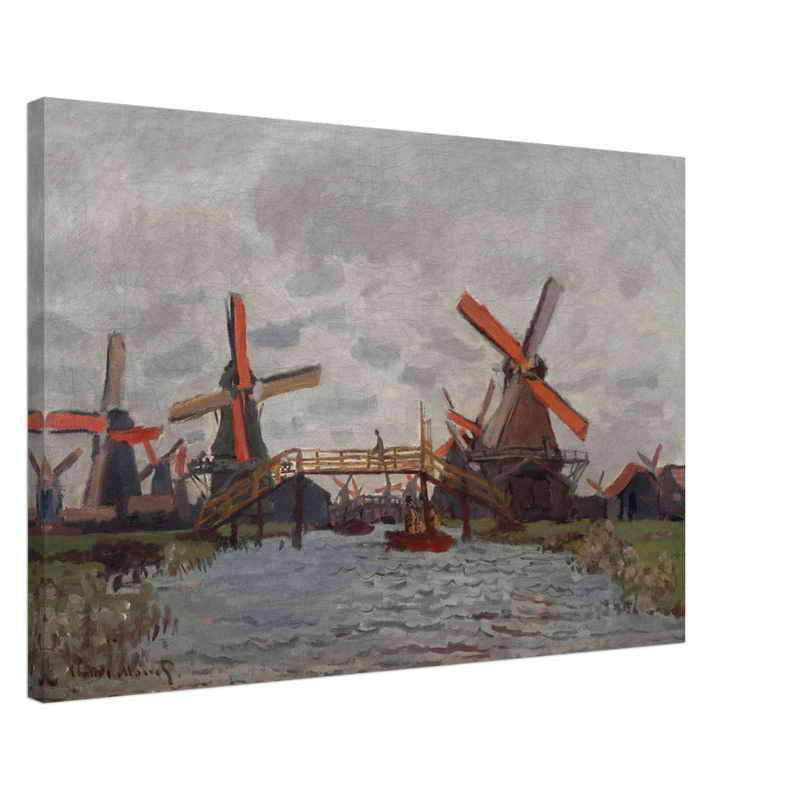 Windmills near Zaandam by Claude Monet