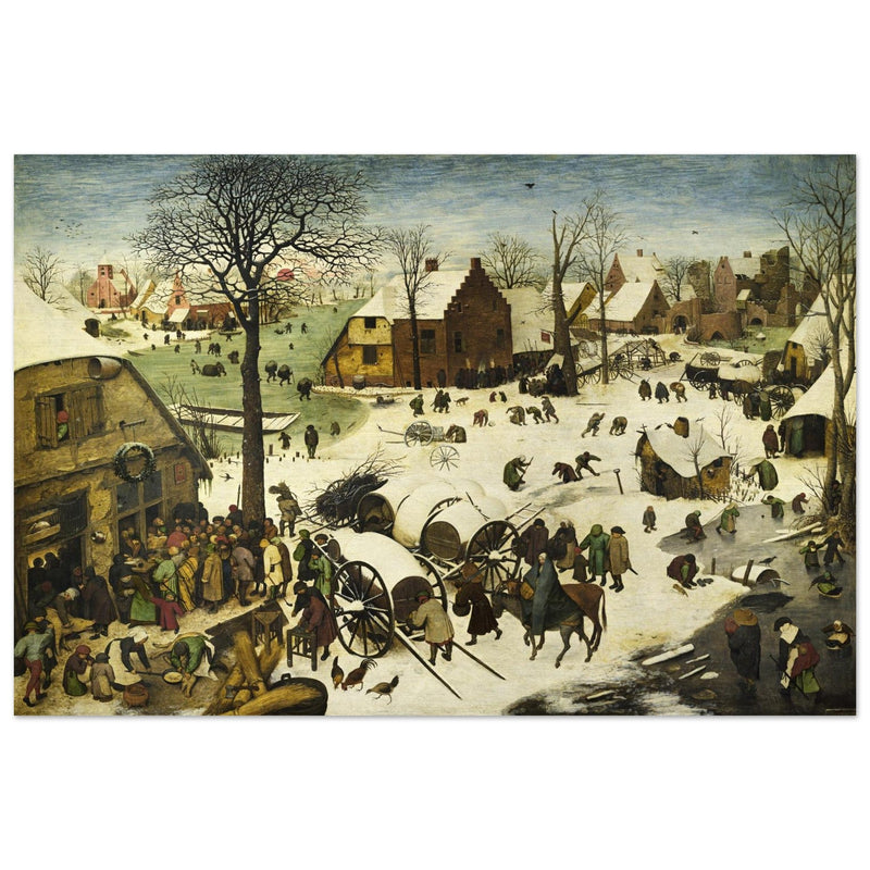 The Census at Bethlehem painting by Pieter Bruegel The Elder.