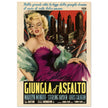 Giungla d' Asfalto ( The Asphalt Jungle ) historic italian movie poster reproduction.