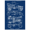 Motor Vehicle patent. Vintage car illustration.