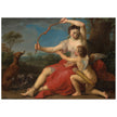 Diana and Cupid by Pompeo Batoni 1761. Roman mythology.
