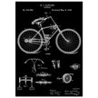Vintage bicycle patent by Richard J Gatling 1894