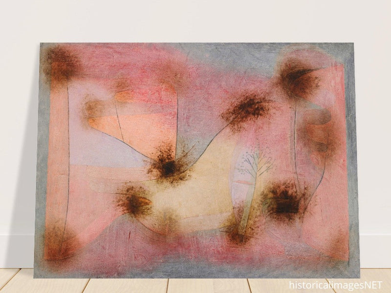 Paul Klee Hardy plants abstract painting.