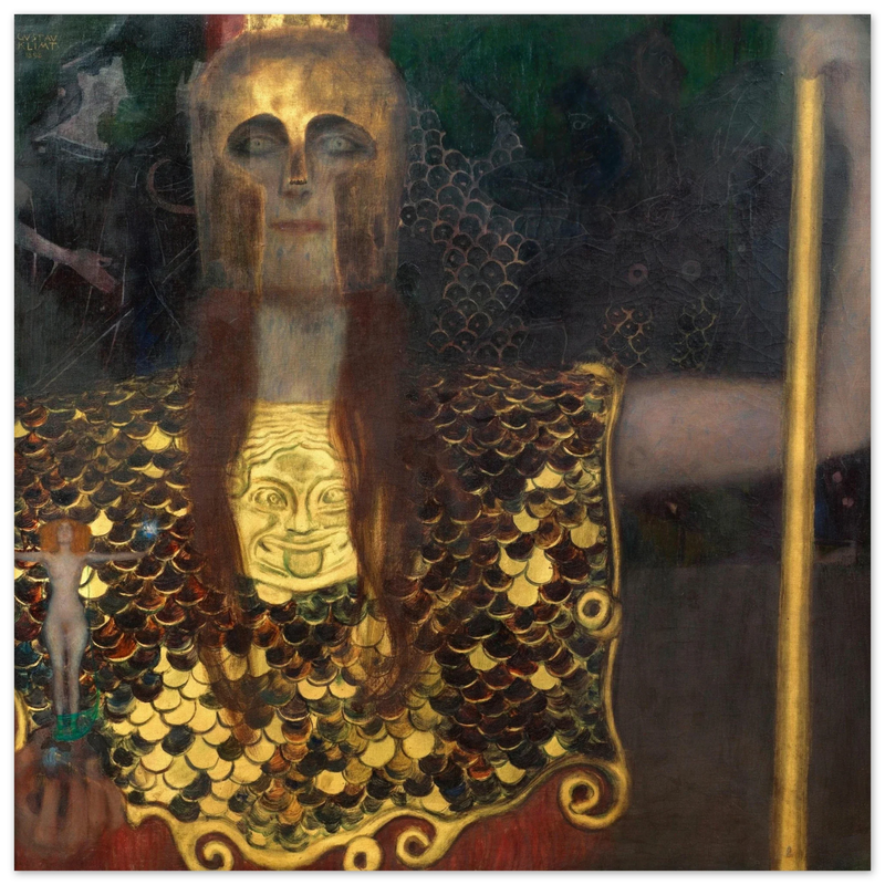 Gustav Klimt Pallas Athene painting