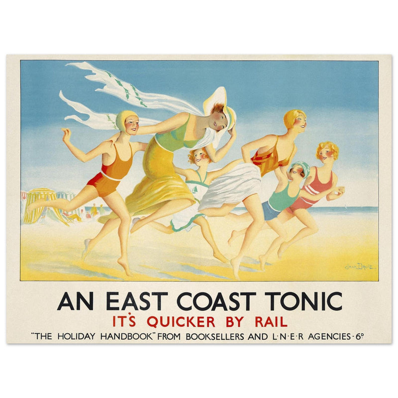 An East Coast Tonic by Jean Droit vintage art deco poster of early XX century.