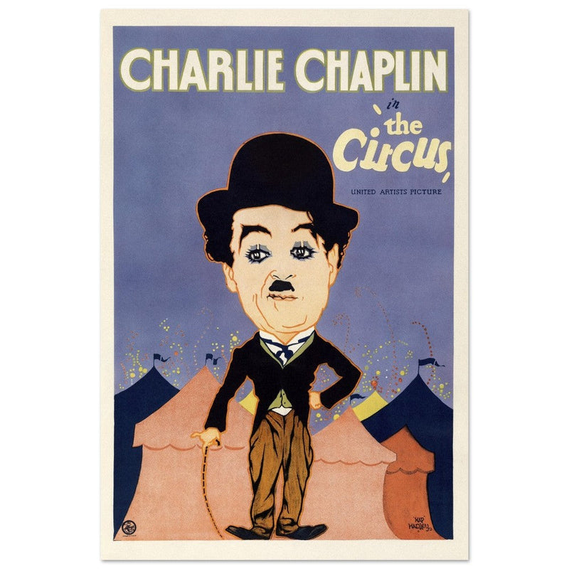 Charlie Chaplin in The Circus movie poster.