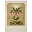 The American Declaration of Independence illustrated in 1861.  reproduction