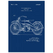 Vintage motorcycle patent by William S Harley founder of harley davidson.