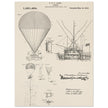 Airship patent illustration by T S C Lowe. Air Balloon