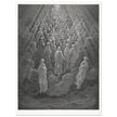 Gustave Dore illustration for The Divine Comedy by Dante Alighieri. Mercury Paradise.