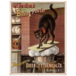 Vintage black cat Baking powder advertisement print 1885
