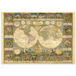 Ancient world map of 1776 by Abbe Clouet Double hemisphere world map.