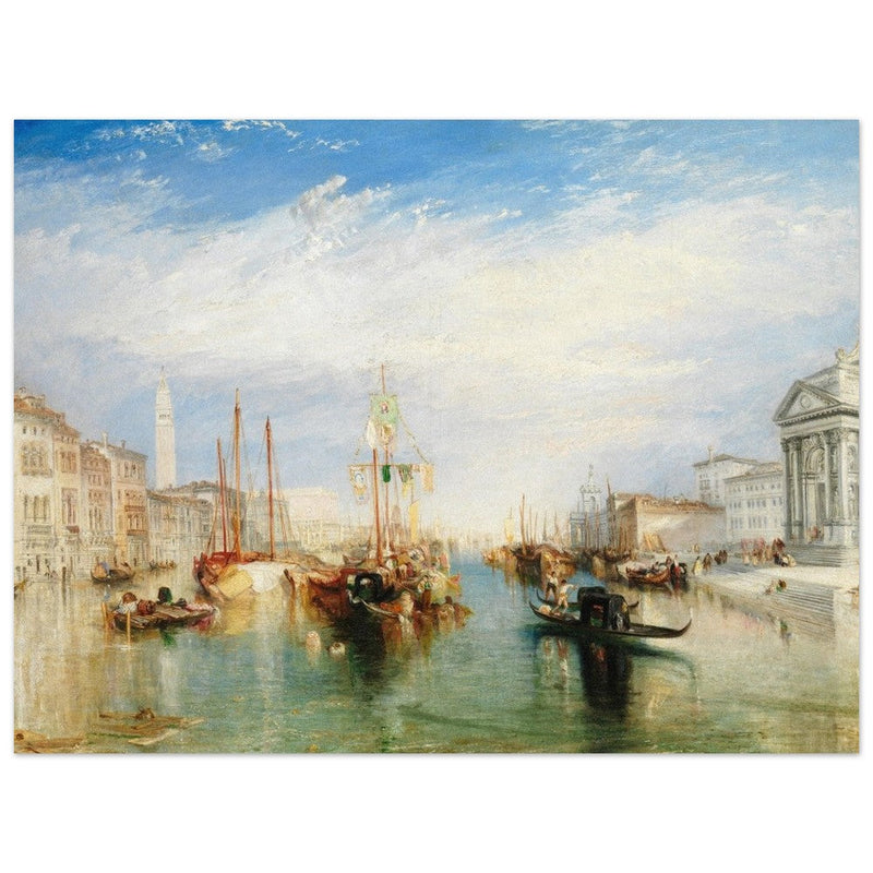 Venice Italy from the Porch of Madonna della Salute by Joseph Mallord William Turner. Antique painting .  Art Print