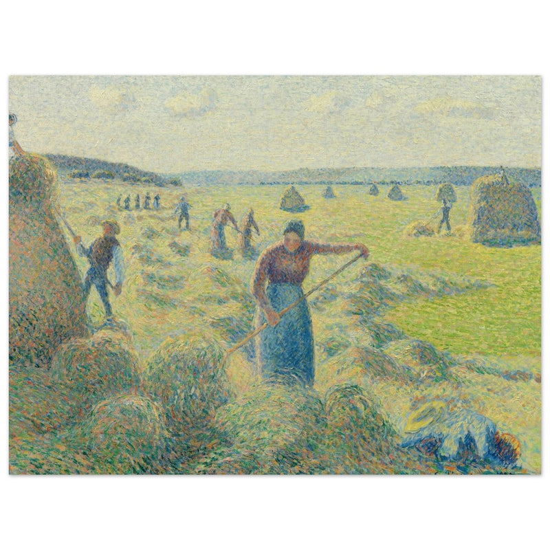 La Recolte des Foins  Eragny. The haymaking Eragny by Camille Pissarro 1887.