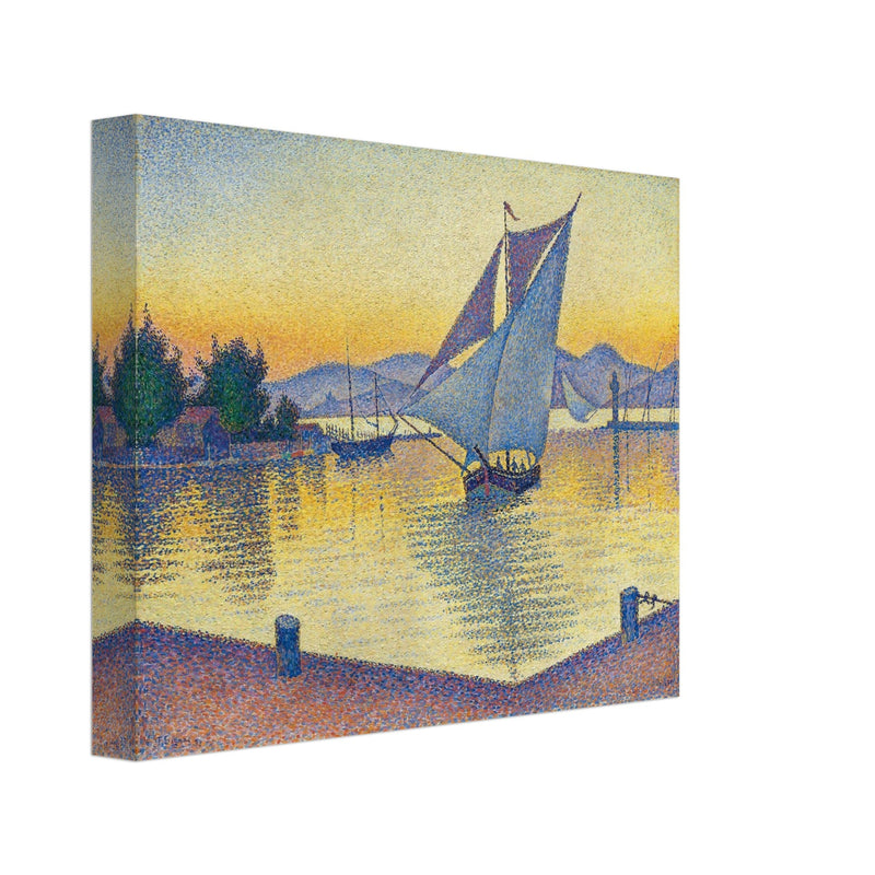 Paul Signac Le Port au soleil couchant, Opus 236 Saint Tropez painting