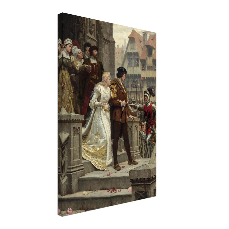 Edmund Blair Leighton painting historic medieval wedding To Arms